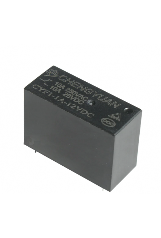 CYF1-1A-12VDC Relevador 12VDC 10A 1P-1T 4 Pines