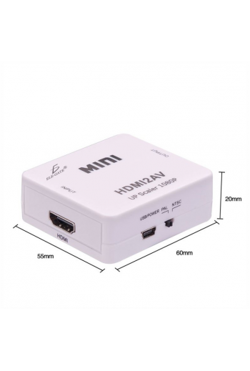 130-079 Convertidor de Señal Entrada HDMI a Salida A/V RCA