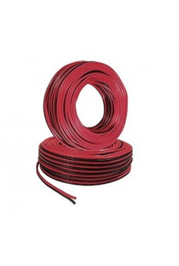 CABO-16-FIN Cable POT Bicolor para audio 2X16 Negro/Rojo 16AWG (Por Metro)