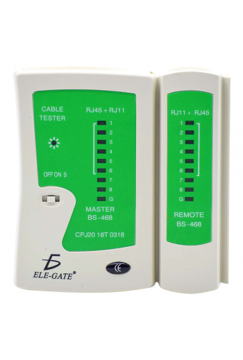 CON06 Probador de Cable UTP y Telefónico RJ11 RJ12 y RJ45