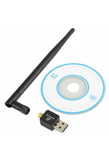 WL-10 Tarjeta de Red Inalámbrica WIFI USB Nano con Antena Externa