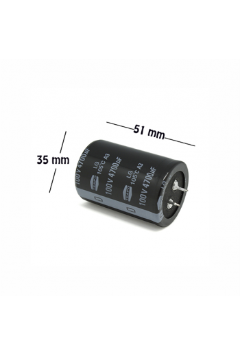 CE-4700-100V Capacitor Electrolítico 4700uF 100V 105 C
