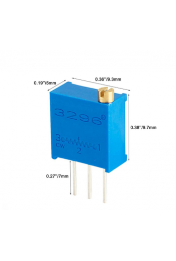 TRIM-500E Trimpot Horizontal 500E 25 Vueltas 500mA 3296W-1-501