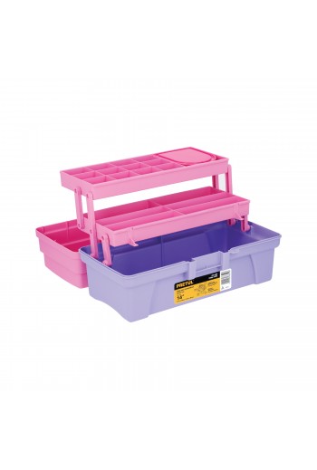 CCO-14RP Caja para Herramienta Cosmetiquera, 14", Color Rosa Morado 25052
