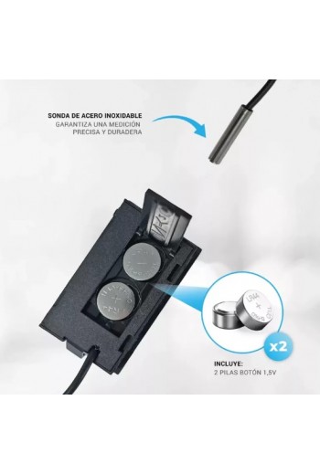 XS-233 Termómetro Digital TPM-10  Con Batería -50º A 70º