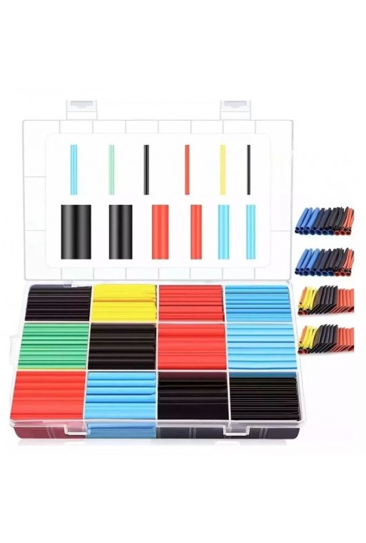 XS-530 Kit de Thermofit con 800 Piezas de Colores y Estuche Organizador