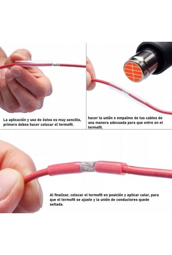 XS-530 Kit de Thermofit con 800 Piezas de Colores y Estuche Organizador