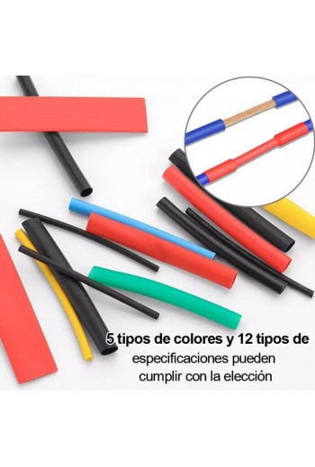 XS-530 Kit de Thermofit con 800 Piezas de Colores y Estuche Organizador