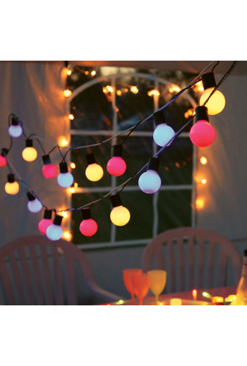 LED-1VE Lampara Foco LED Tipo Bulbo G45 Base E26 E27 1W 127V, Color Verde 46027