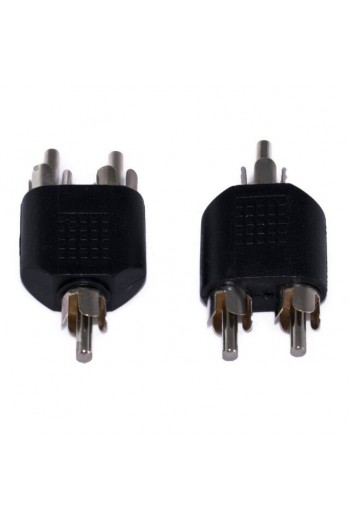 705-056 Adaptador 2 Plug RCA A 1 Plug RCA