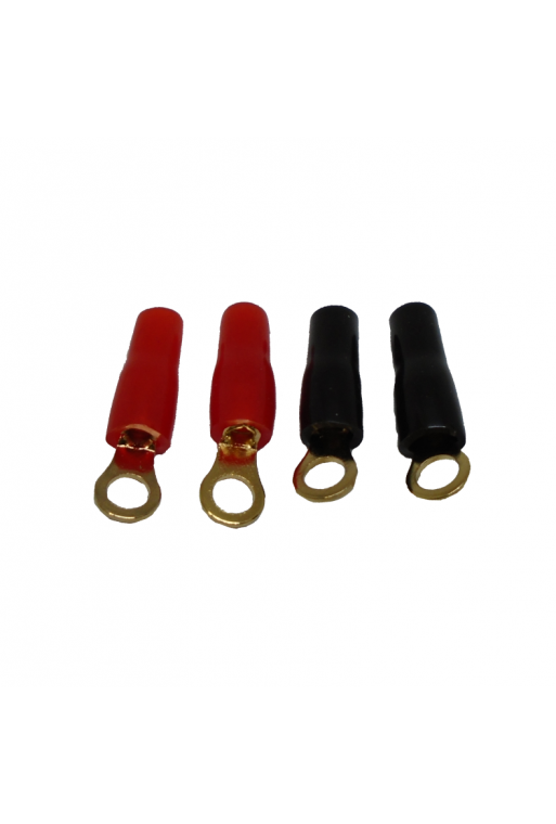 520-920 Kit de 4 Terminales con Aislante Tipo de Ojillo para Cables Calibre 14AWG