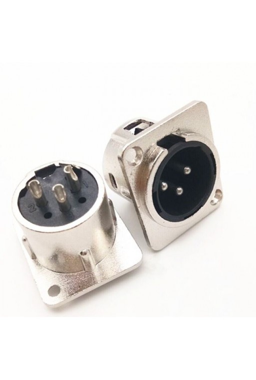 705-795 Plug para Chasis Tipo Cannon XLR con 3 Pines