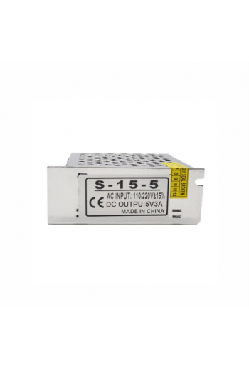 S-15-5 Fuente de Poder Conmutada 5V 3A 120W, Entrada 110-220VAC