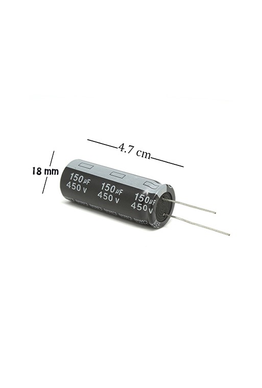 CE-150-450V Capacitor Electrolítico 150uF 450V 105C Radial
