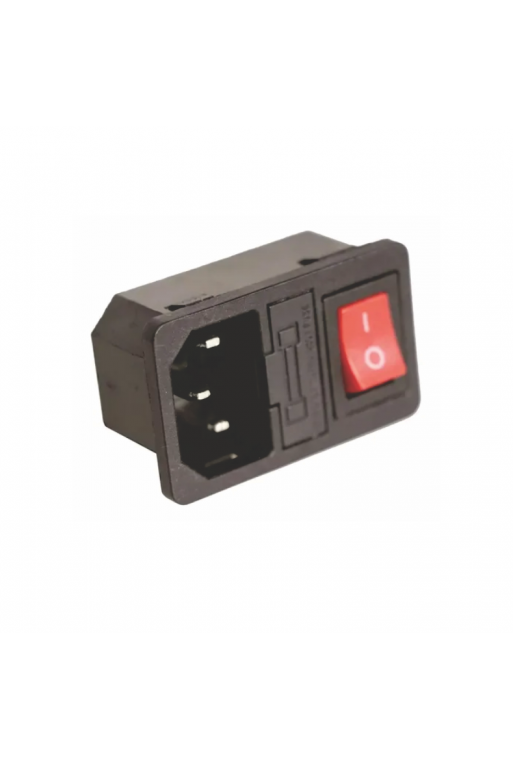 705-339 Tomacorriente Interlock con Interruptor y Porta Fusible
