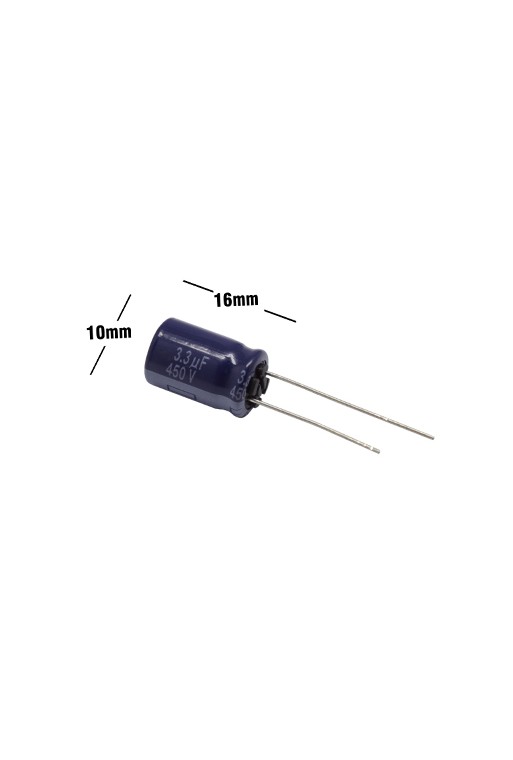CE-3.3-450V Capacitor Electrolítico 3.3uF 450V 105C