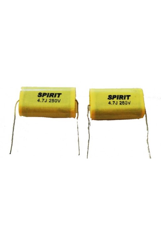 CPM-4.7-250 Capacitor de Poliester  Metalizado para Tweeter tipo Bala 4.7uF 250V