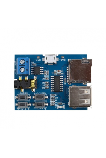 XS-291 Módulo Reproductor MP3 con Amplificador de 3W, Memorias USB y MicroSD