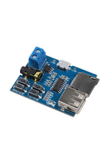 XS-291 Módulo Reproductor MP3 con Amplificador de 3W, Memorias USB y MicroSD