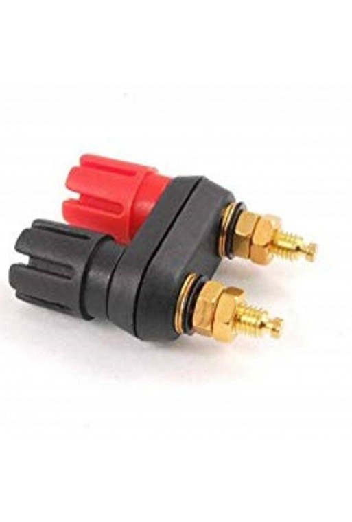 705-450 Jack Doble Banana Conectores Dorados