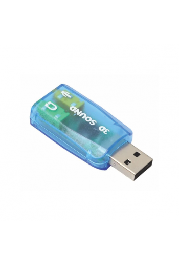 700-956 Tarjeta de Audio USB 5.1 Canales con Entrada Para Micrófono y Salida de Altavoz