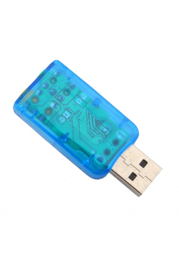 700-956 Tarjeta de Audio USB 5.1 Canales con Entrada Para Micrófono y Salida de Altavoz