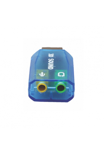 700-956 Tarjeta de Audio USB 5.1 Canales con Entrada Para Micrófono y Salida de Altavoz