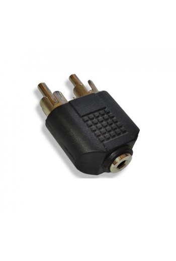 705-059 Adaptador 2 Plugs RCA a Jack 3.5mm