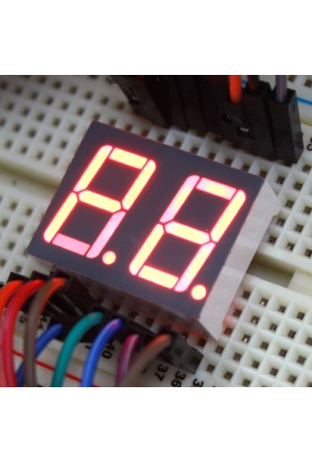 D7CC-2-RO Display 7 Segmentos 2 Dígitos Cátodo Común Color Rojo