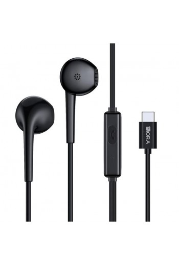 700-2006 Audífonos Alámbricos Tipo C AUT124 Color Negro