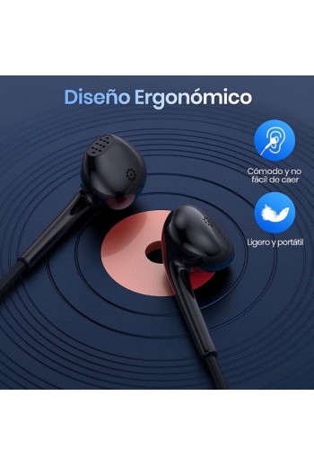 700-2006 Audífonos Alámbricos Tipo C AUT124 Color Negro