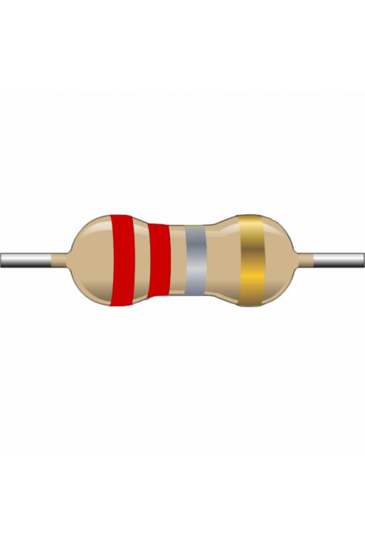 R0E22-1-2  Resistencia de Carbón 0.22 ohms 1/2 Watt