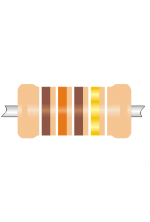 R130E-1-2 Resistencia de Carbón 130 ohms 1/2 Watt