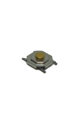 835-387-170 Mini Switch para DVD y Autoestereo Cuadrado Boton Color Dorado Altura 1.7mm
