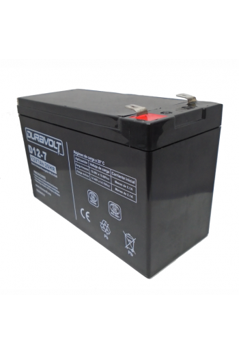 DS12-7 Batería Recargable Sellada de Acido Plomo 12V 7Ah