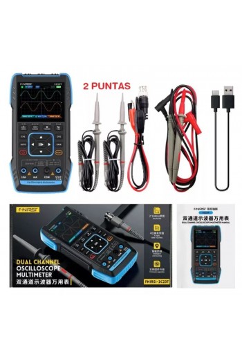 535-1002 Multimetro, Generador de Funciones y Osciloscopio Digital de Mano 2C23T