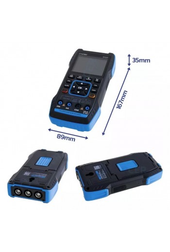 535-1002 Multimetro, Generador de Funciones y Osciloscopio Digital de Mano 2C23T