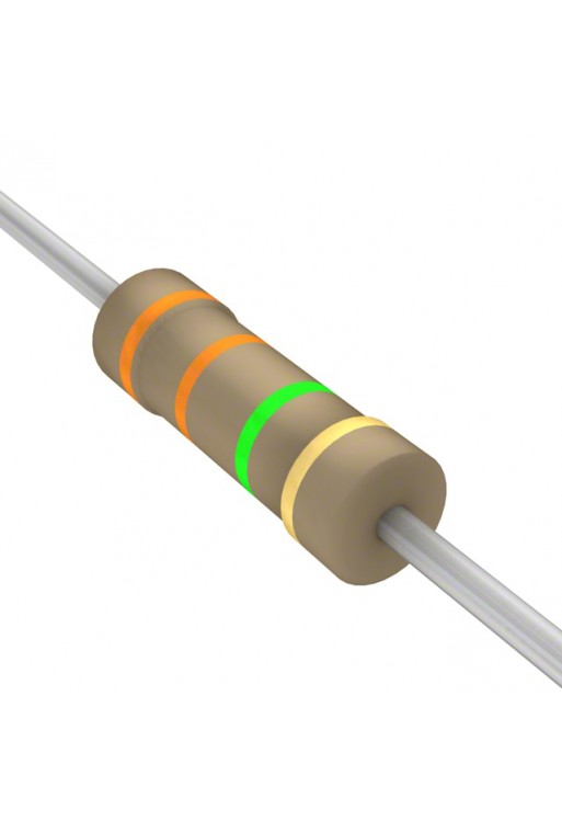 R3M3-1-2 Resistencia de Carbón 3.3M ohms 1/2 Watt