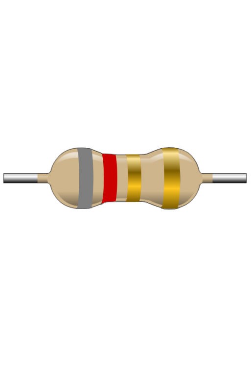 R8E2-1-2 Resistencia de Carbón 8.2 ohms 1/2 Watt