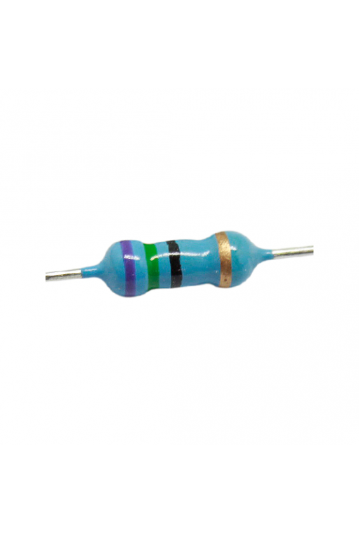 R75E-1-2 Resistencia de Carbón 75 ohms 1/2 Watt