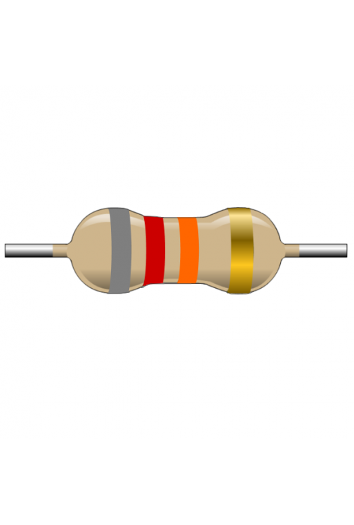 R82K-1 Resistencia de Carbón 82k ohms 1 Watt