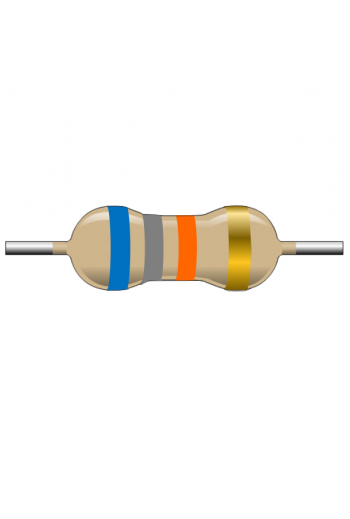 R68K-1 Resistencia de Carbón 68k ohms 1 Watt