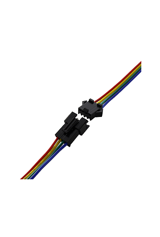 CONECTOR-4P-RGB Conector Hembra y Macho 4 Pines para Tira Led RGB