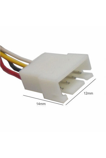 870-823 Conector Arnés Macho Hembra de 4 Vías, Tipo JST M22, Paso 2.54mm