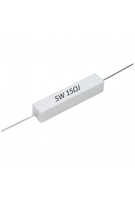 R15E-5W Resistencia de Alambre 15 ohms 5W 813-509