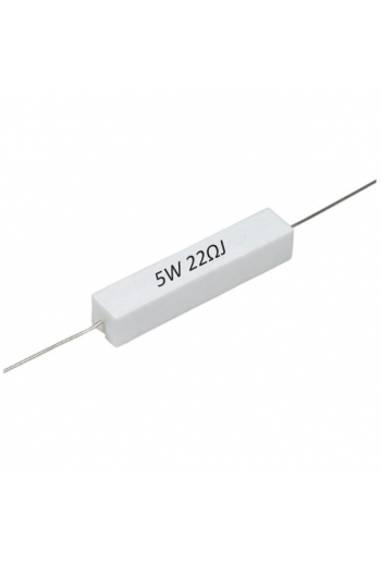 R22E-5W Resistencia de Alambre 22 ohms 5W 813-515