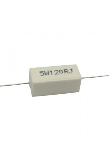R120E-5W Resistencia de Alambre 120 ohms 5W 813-542