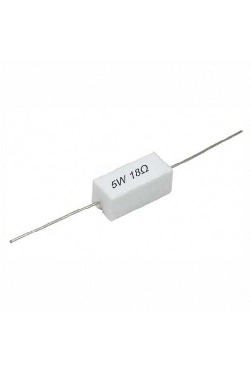 R18E-5W Resistencia de Alambre 18 ohms 5W