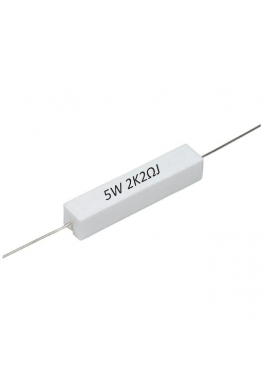 R2K2-5W Resistencia de Alambre 2.2K Ohms 5W 813-577