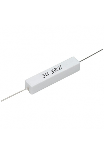 R33E-5W Resistencia de Alambre 33 ohms 5W 813-521